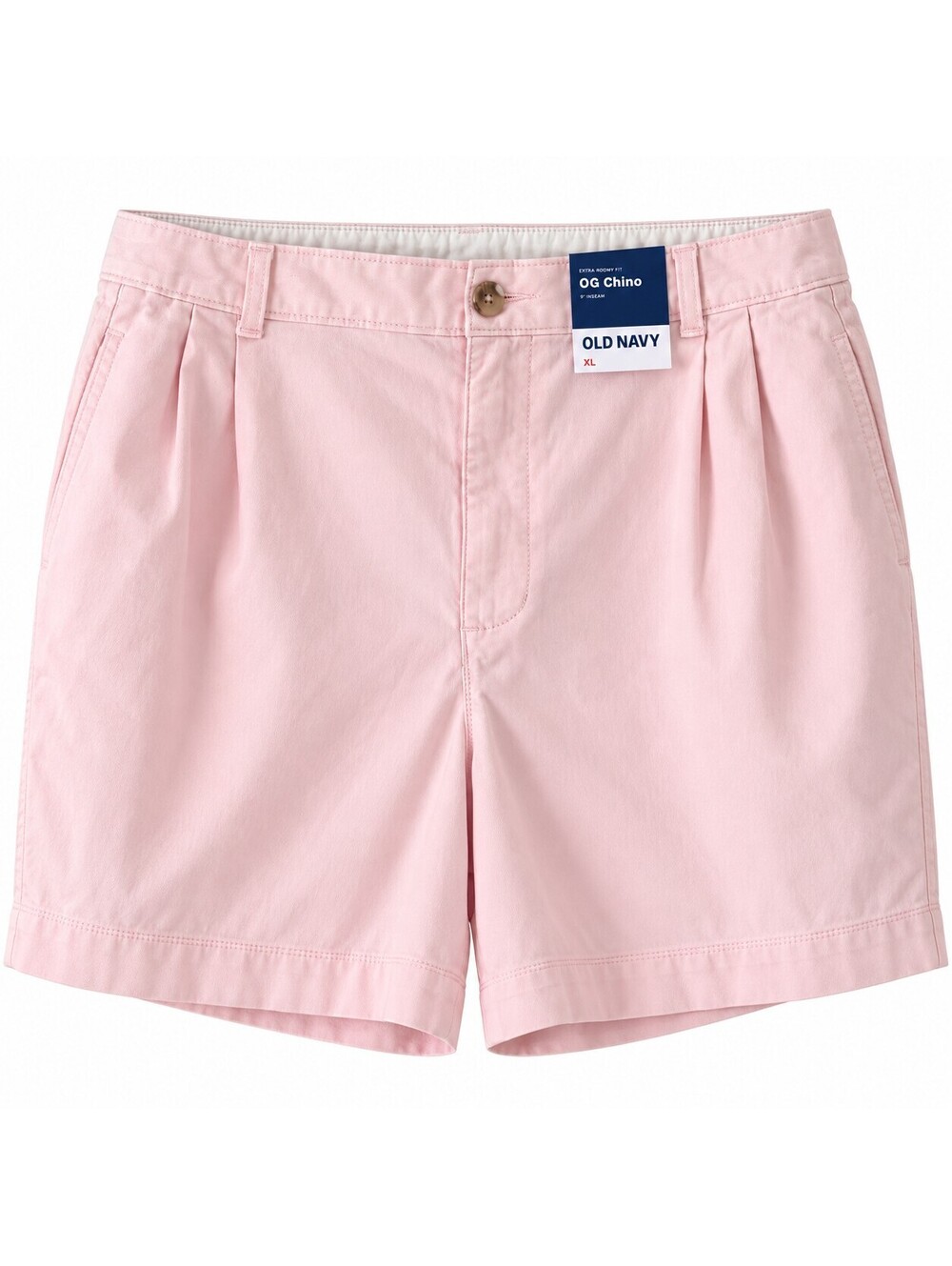 Old Navy Women's Extra High-Rise OG Chino Shorts, Size XL, Light Pink